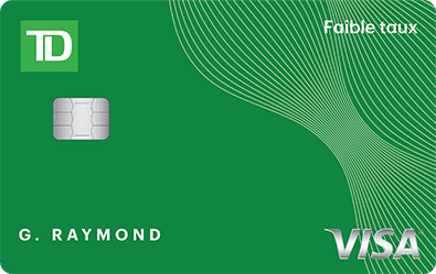 Carte de crédit Visa TD à faible taux