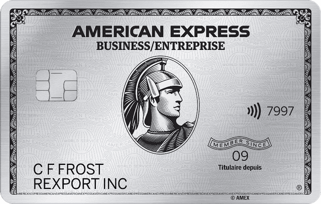 Carte de Platine entreprise d’American Express